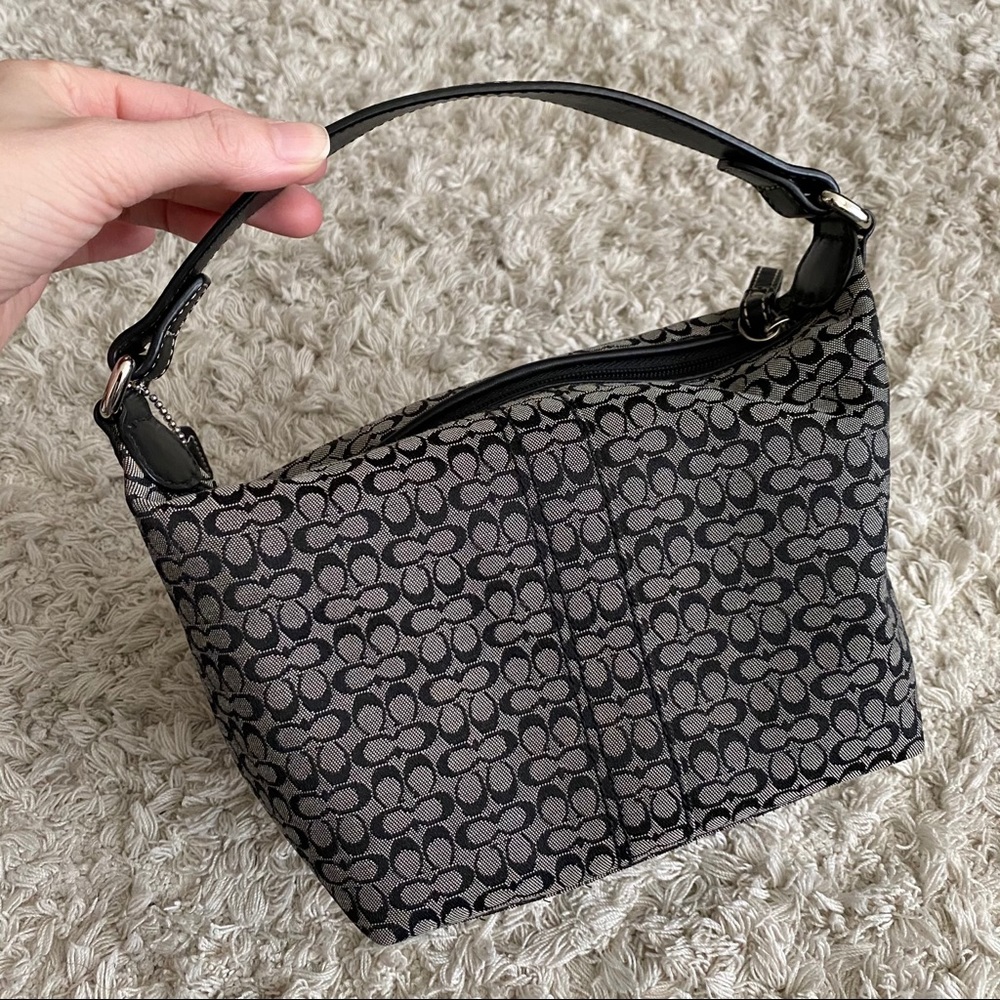 Coach Signature Handbag - Picture 2 of 9